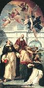 RICCI, Sebastiano St Pius, St Thomas of Aquino and St Peter Martyr oil painting reproduction